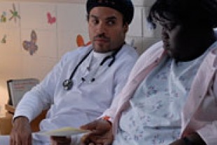 Lenny Kravitz as Nurse John and Gabourey Sidibe as Precious