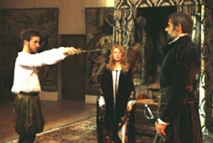 Grégoire Leprince Ringuet as Prince de Montpensier, Mélanie Thierry as Marie de Montpensier and Lambert Wilson as Comte de Chabannes
