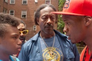 Jules Brown as Flik, Clarke Peters as Enoch and Nate Parker as the gang leader