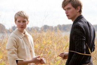 Mia Wasikowska as Annabel and Henry Hopper as Enoch