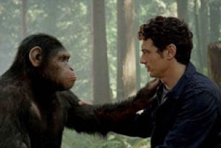 Ceasar and James Franco as Will