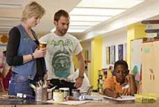 Jane Lynch as Gayle, Seanna William Scott as Wheeler, and Bobb'e J. Thompson as Ronnie
