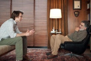 Paul Dano as Calvin and Elliot Gould as Dr. Rosenthal