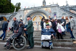 Scene at Lourdes