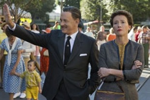 Tom Hanks as Walt and Emma Thompson as Travers
