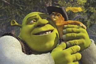 Shrek and Puss In Boots