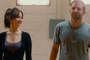 Bradley Cooper as Pat and Jennifer Lawrence as Tiffany