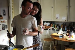 Aaron Paul as Charlie and Mary Elizabeth Winstead as Hannah