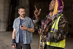 Roboert Downey Jr. as Steve Lopez and Jamie Foxx as Nathaniel Ayers
