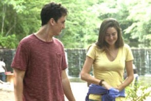 Miles Teller as Sutter and Shailene Woodley as Aimee
