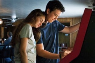 Shailene Woodley as Aimee and Miles Teller as Sutter