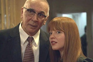 Frank Langella as Leonard and Lauren Ambrose as Heather