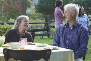 Genevieve Bujold as Irene and James Cromwell as Craig