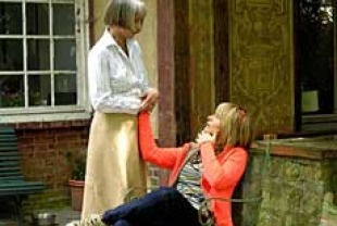 Edith Scob as Helene and Juliette Binoche as Adrienne