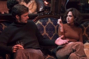 Alexander Skarsgard as Monroe and Kristen Wiig as Charlotte