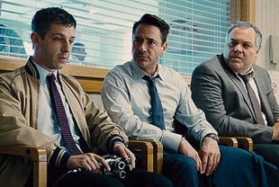 Jeremy Strong as Dale, Robert Downey Jr. as Hank and Vincent D'Onofrio as Glen
