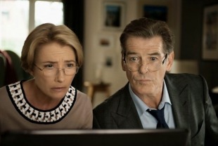 Emma Thompson as Kate and Pierce Brosnan as Richard