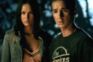 Megan Fox as Mikaela and Shia LaBeouf as Sam