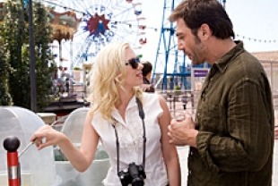 Scarlett Johansson as Cristina and Javier Bardem as Juan Antonio