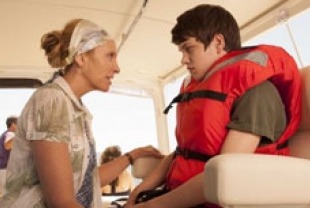 Toni Collette as Pam and Liam James as Duncan
