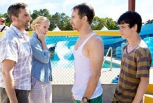 Steve Carell as Trent, Toni Collette as Pam, Sam Rockwell as Owen and Liam James as Duncan