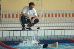 Meeting at the Pool