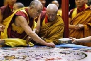 The Dalai Lama Destroying the Sand Mandala