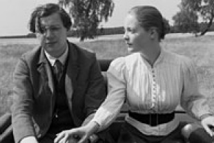 Christian Friedel as the Schoolteacher and Leonie Benesch as Eva