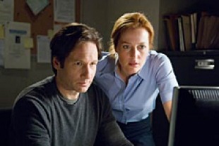 David Duchovny as Mulder and Gillian Anderson as Scully
