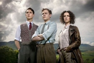 Ben Lloyd-Hughes as McAloon, Iain De Caestecker as Herriott and Amy Manson as Whirley