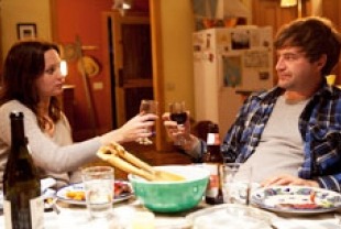 Emily Blunt as Iris and Mark Duplass as Jack