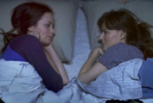 Emily Blunt as Iris and Rosemarie DeWitt as Hannah